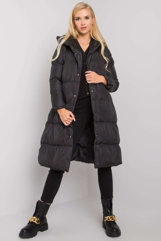 Melna stepēta jaka ar kapuci Starlet