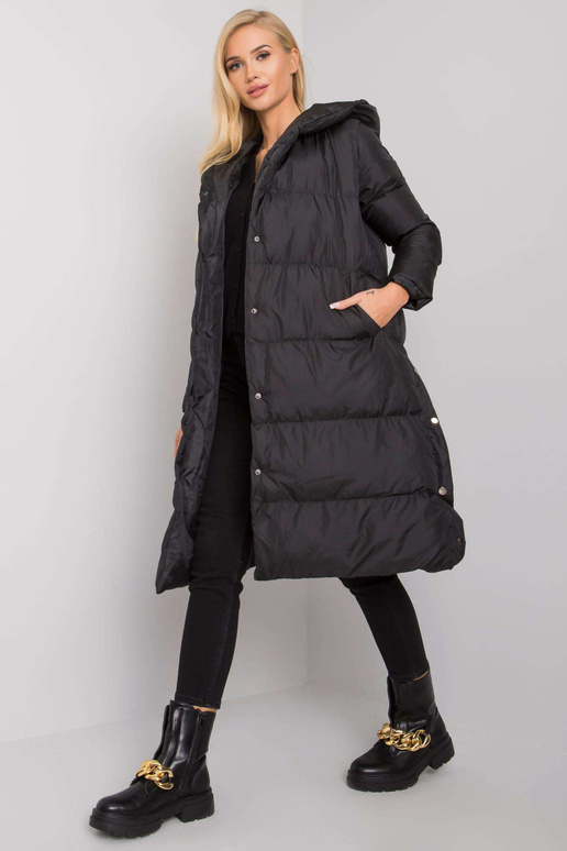 Melna stepēta jaka ar kapuci Starlet