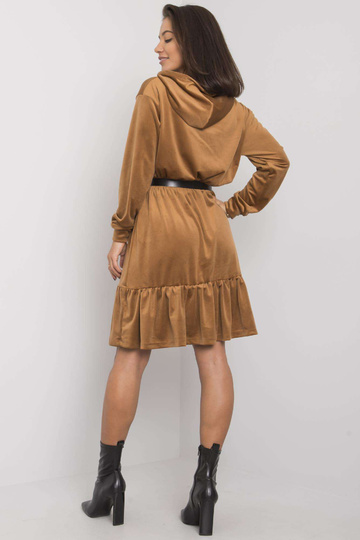 Kamieļu velūra kleita ar... 2