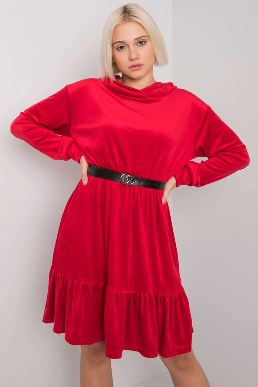 Sarkana velūra kleita ar Casablanca...