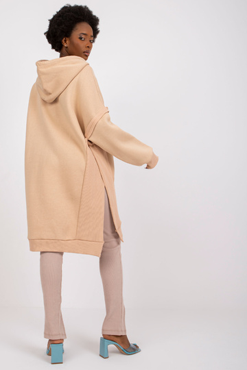 Bēšs garš sporta krekls ar...