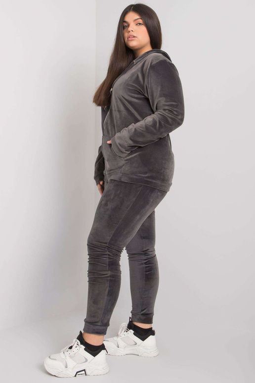 Tumši pelēka velūra liela izmēra...