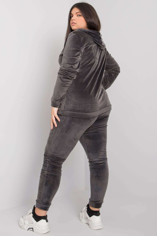 Tumši pelēka velūra liela izmēra...