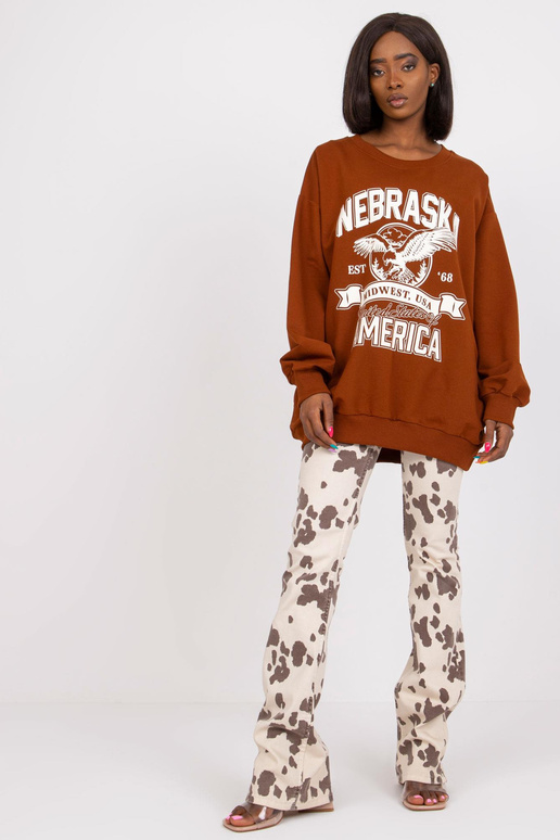 Brūns sporta krekls ar kabatām Patrīcija