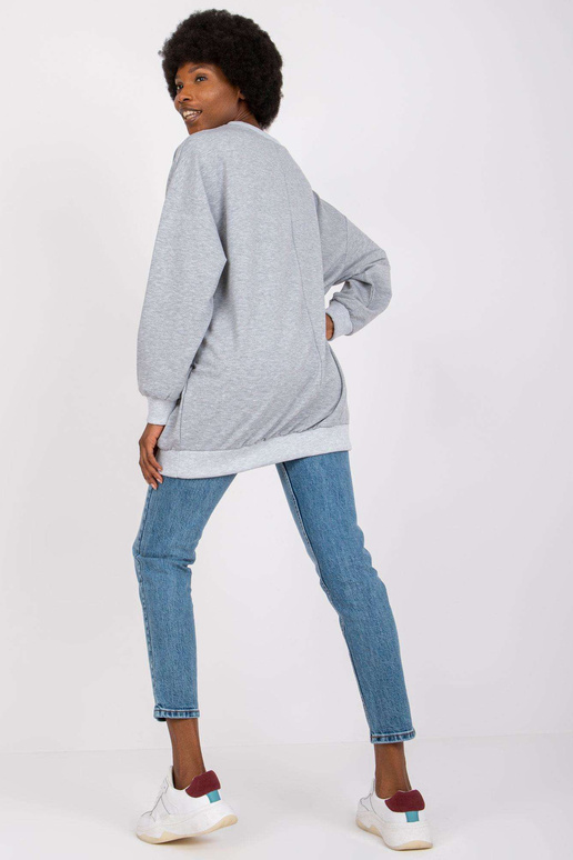 Pelēka melanža garais džemperis Isla Pelēka melanža garais džemperis Isla