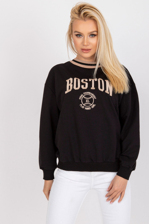 Melns brīvs džemperis Louna