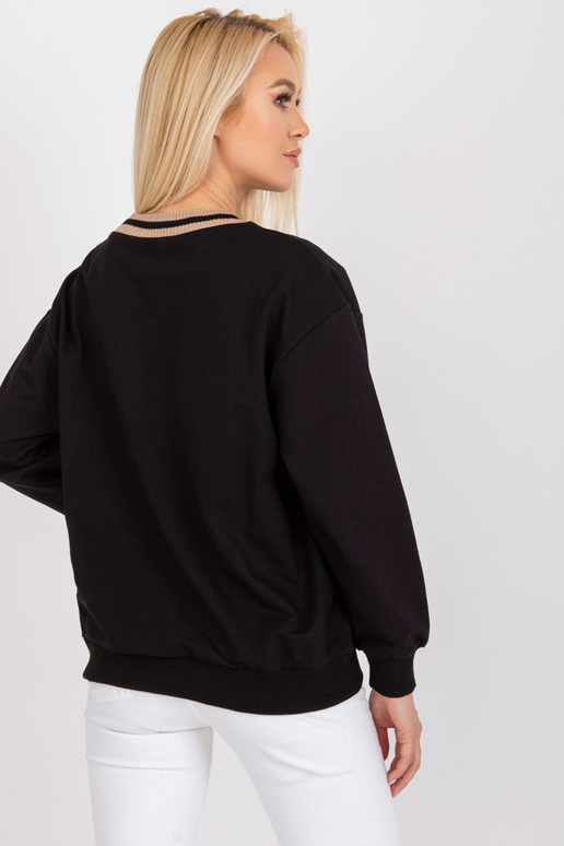 Melns brīvs džemperis Louna