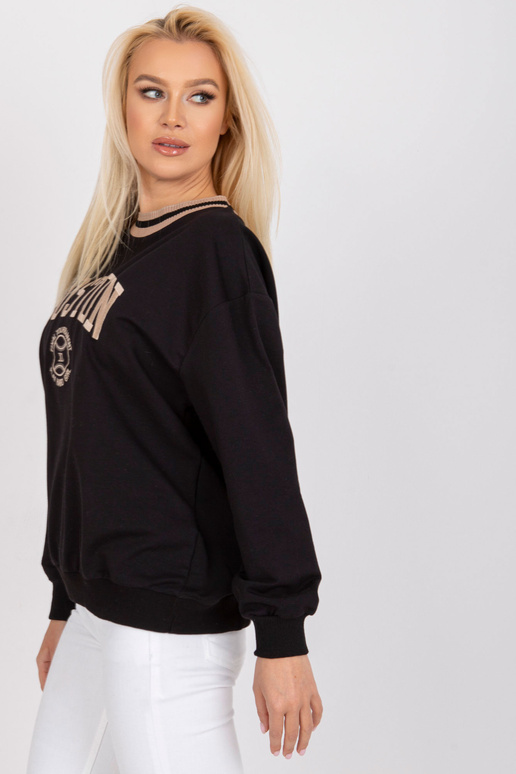 Melns brīvs džemperis Louna