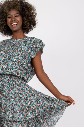 Zilā un brūnā ziedu... 2