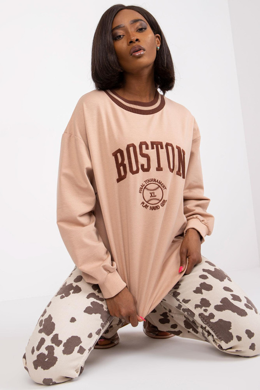 Bēšs kokvilnas sporta krekls Louna