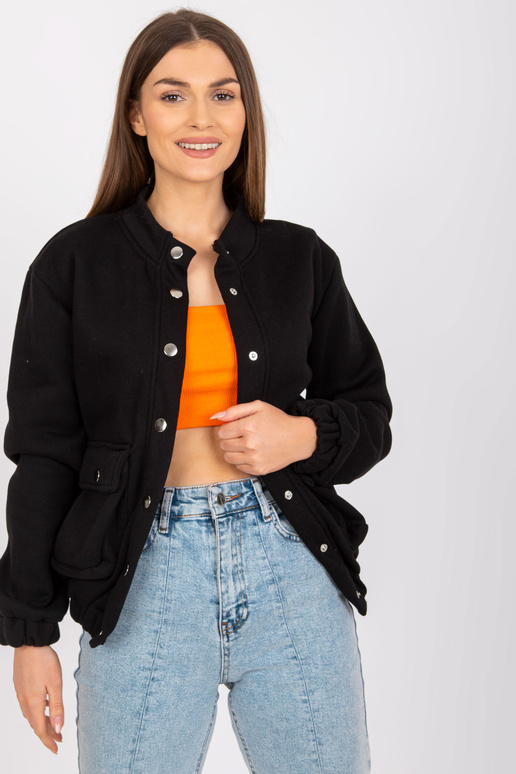 Zuzanna Melns kokvilnas džemperis ar...