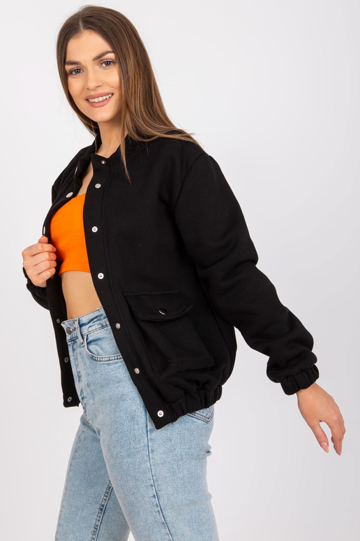 Zuzanna Melns kokvilnas džemperis ar...