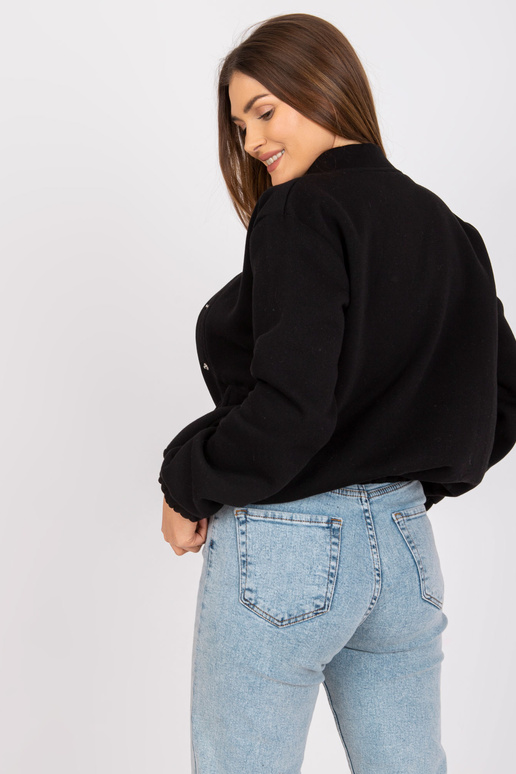 Zuzanna Melns kokvilnas džemperis ar...