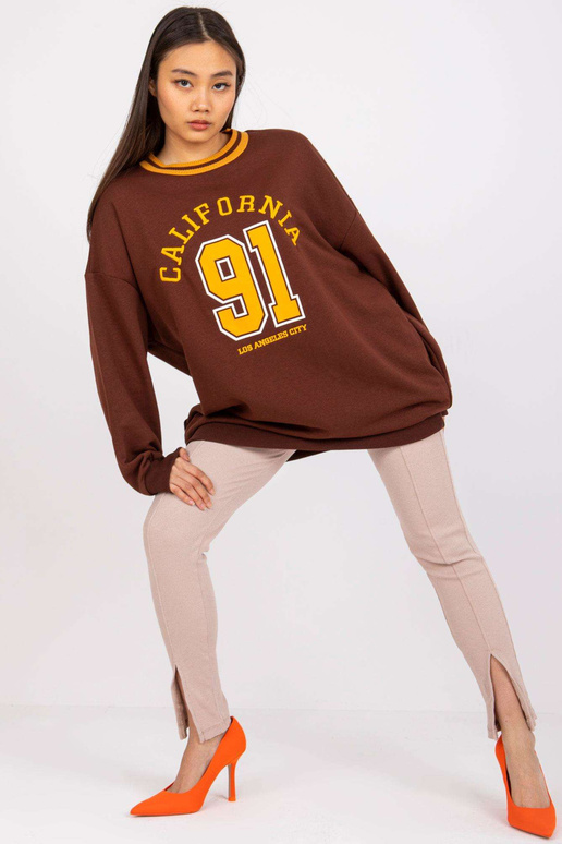 Brūns sporta krekls ar Suzanne apdruku Brūns sporta krekls ar Suzanne apdruku