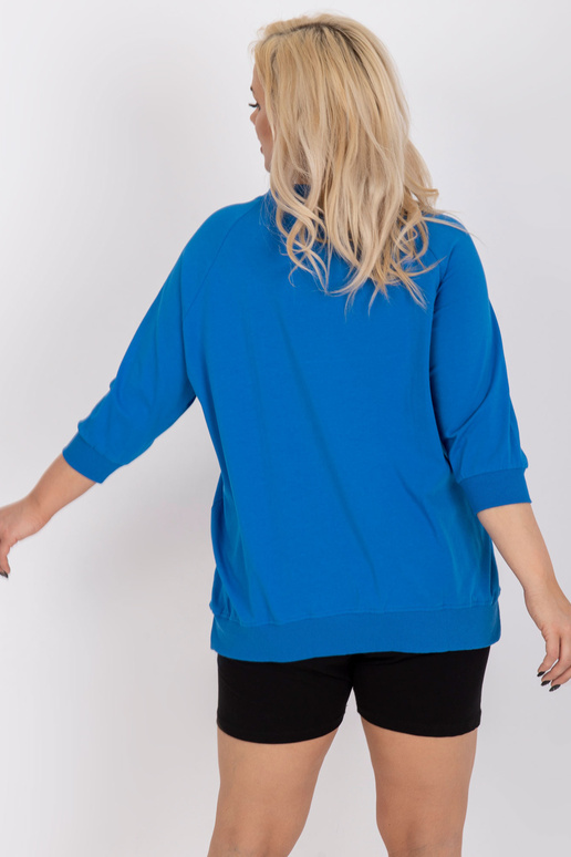 Tumši zila plus izmēra blūze ar zelta... Tumši zila plus izmēra blūze ar zelta...