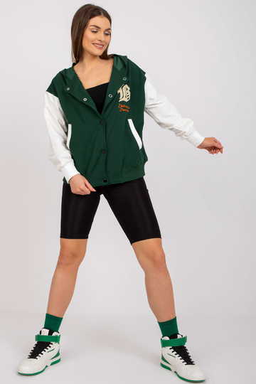 Tumši zaļš beisbola jaka