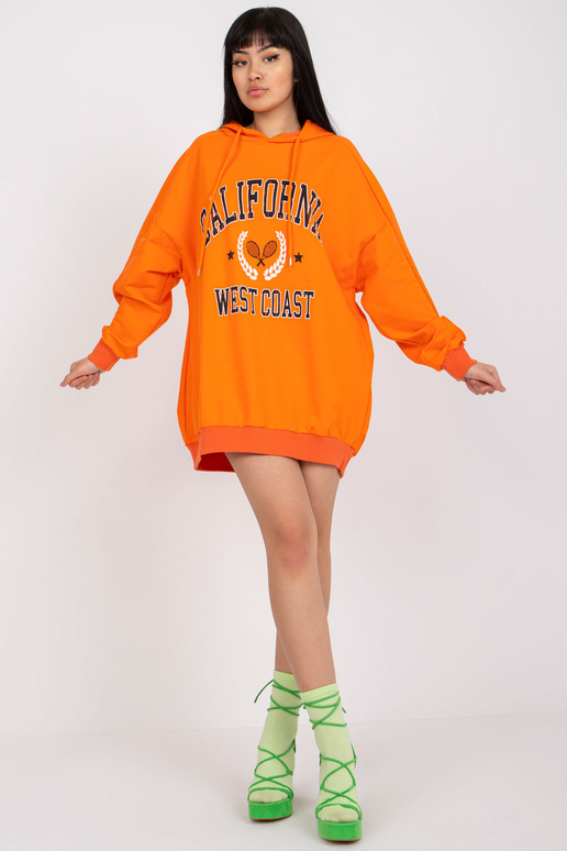 Oranžs liela izmēra sporta krekls ar...