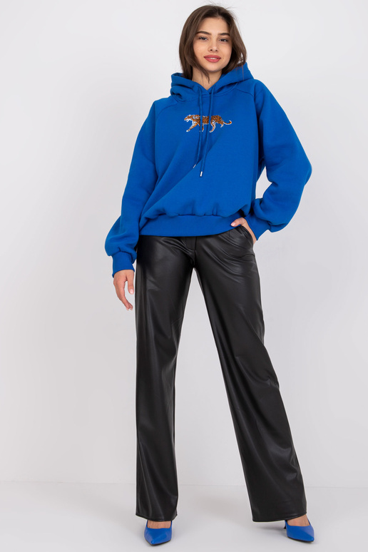 Tumši zils Oversize džemperis ar...