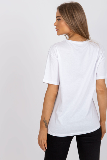 Balts T-krekls ar...