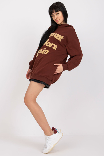 Brūns sporta krekls ar...