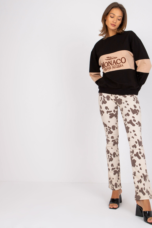 Melns Bethany Cotton džemperis Melns Bethany Cotton džemperis