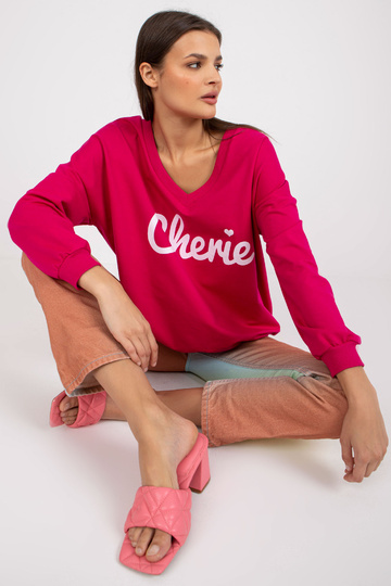 Fuksijas balts džemperis ar... 2