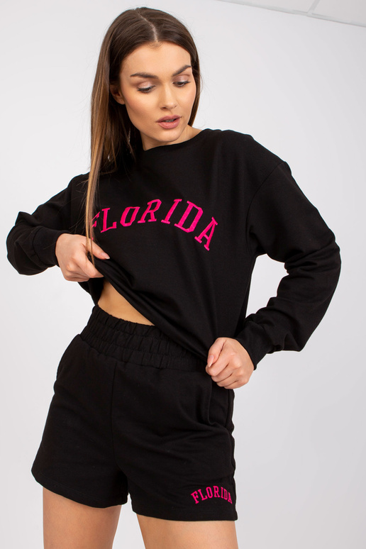 Melns sporta kreklu komplekts ar...