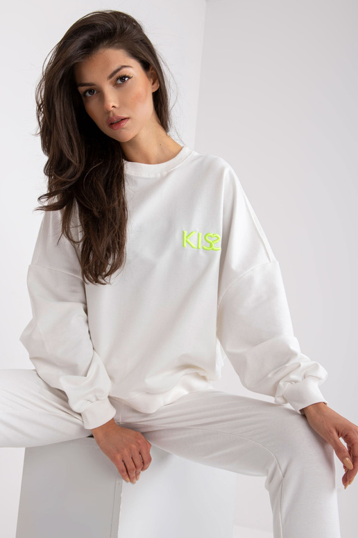 Balts divdaļīgs kokvilnas treniņtērpa...