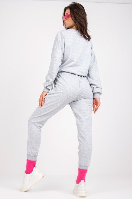 Pelēks melanža džemperu komplekts ar...