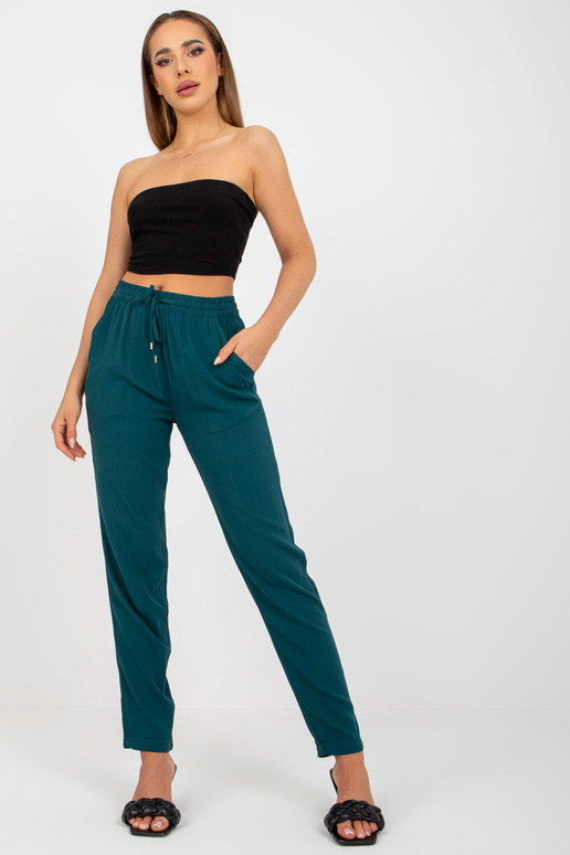 Tumši zaļas viegla vasaras auduma...