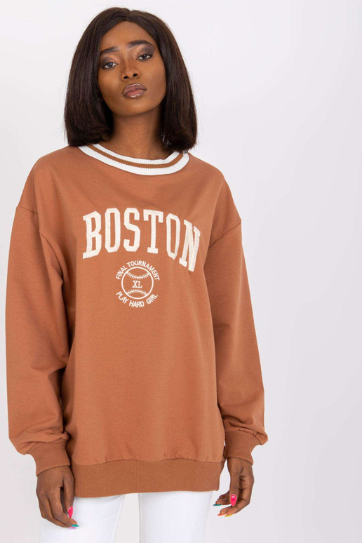 Gaiši brūns džemperis oversize Louna