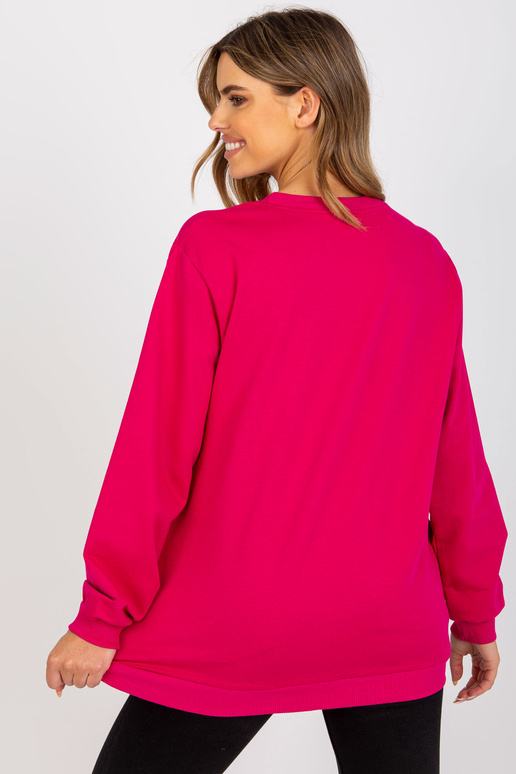 Fuksijas balts džemperis ar kapuci ar... Fuksijas balts džemperis ar kapuci ar...