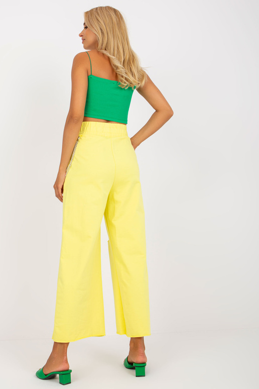 Dzeltenas sieviešu sporta bikses ar...