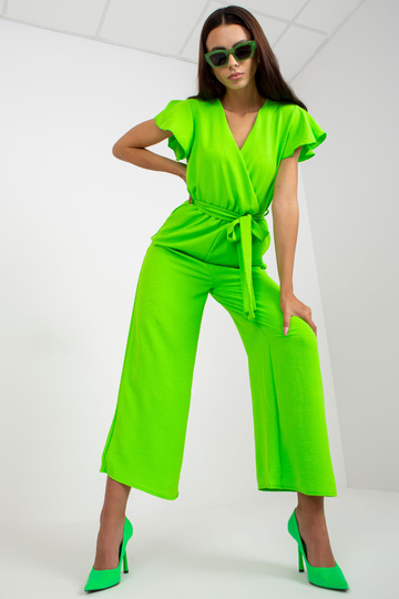 Fluo zaļš kombinezons ar...