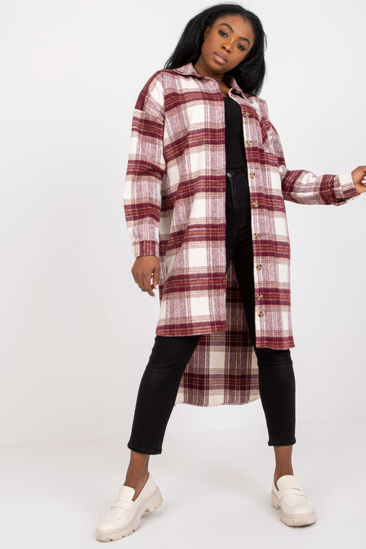 Bordo un balts garais krekls viena...