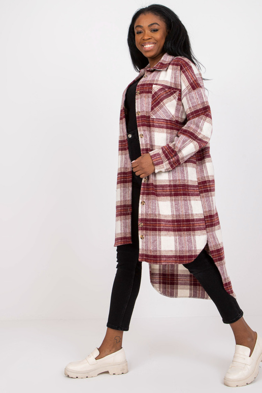 Bordo un balts garais krekls viena...