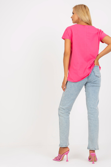 Tumši rozā kokvilnas blūze...