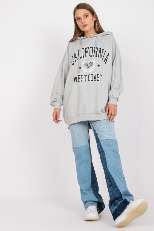 Pelēks sporta krekls ar apdruku un... Pelēks sporta krekls ar apdruku un...