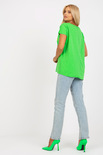 Gaiši zaļa kokvilnas blūze...