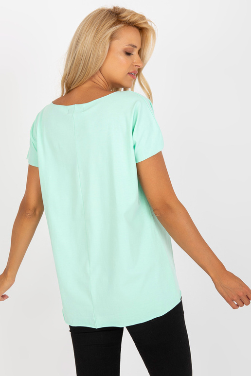 Piparmētru blūze ar apdruku un īsām... Piparmētru blūze ar apdruku un īsām...