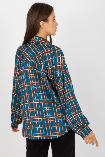 Tumši zils brīvs rūtains... 2