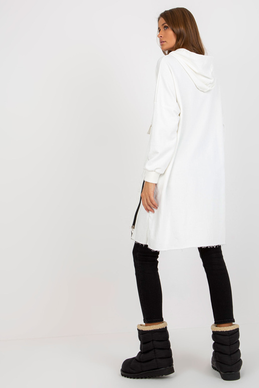 Ecru langes Oversize-džemperis ar...