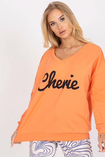 Džemperis ar oranži melnu...