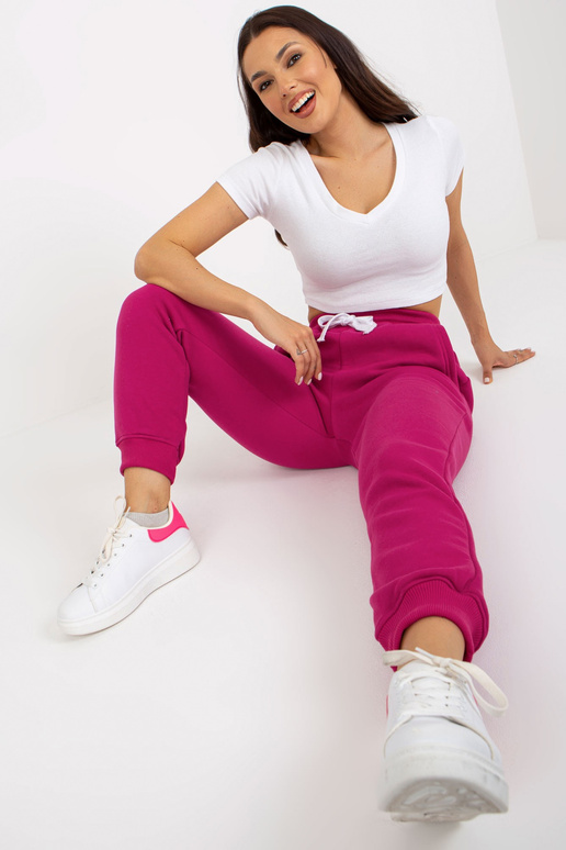 Fuchsiafarbene Jogginghose aus...