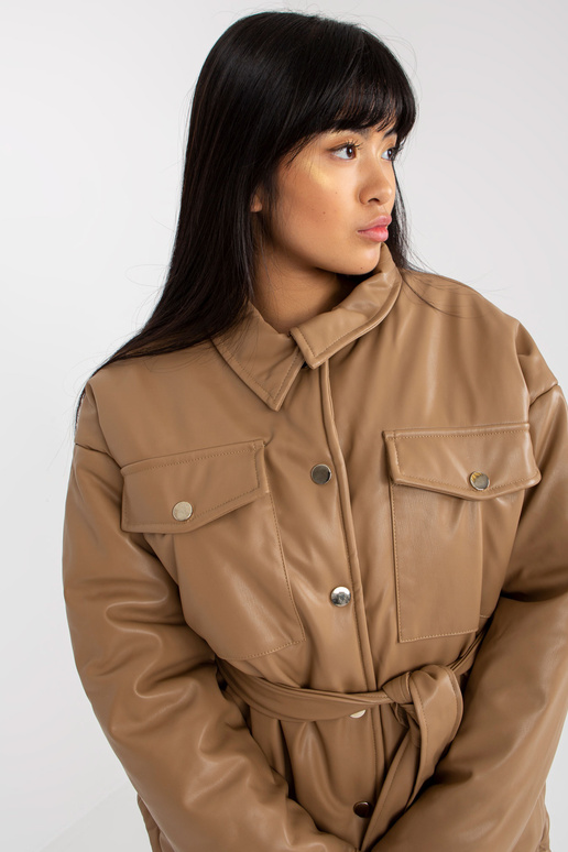 Kamieļu dūnu jaka no eko-ādas ar... Kamieļu dūnu jaka no eko-ādas ar...