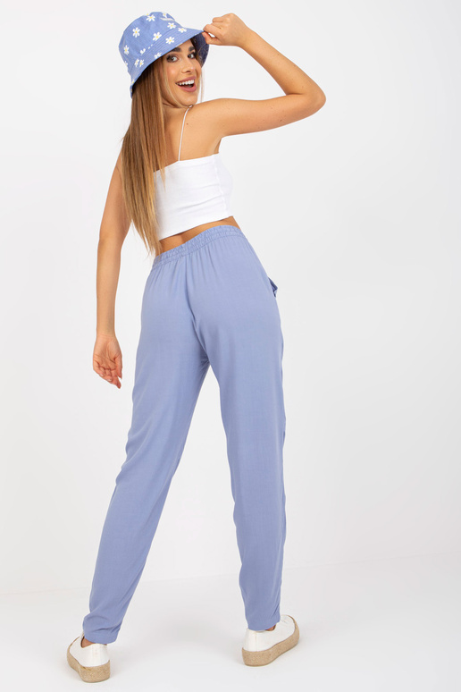 Gaiši zilas auduma bikses ar SUBLEVEL...