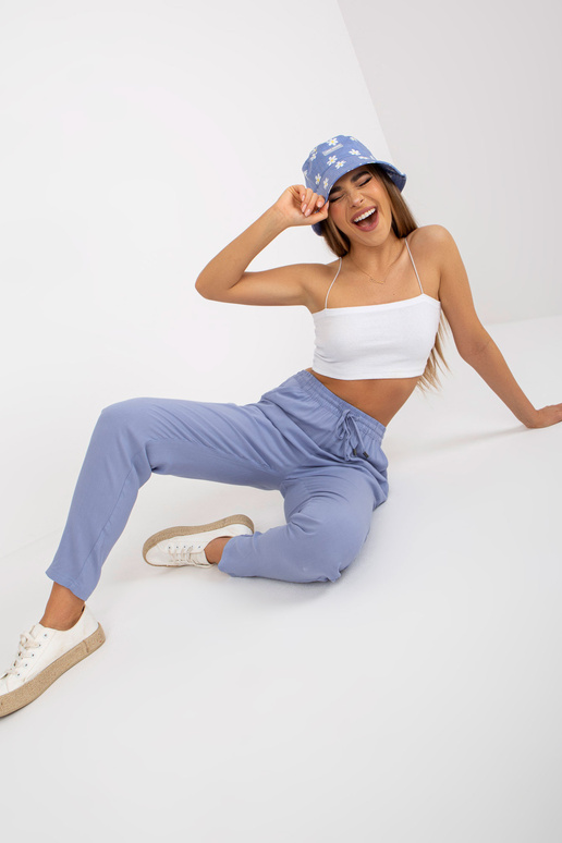 Gaiši zilas auduma bikses ar SUBLEVEL...