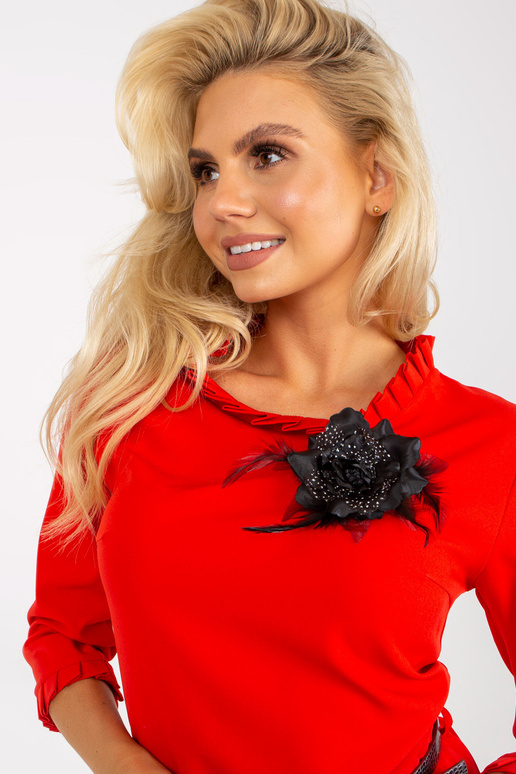 Koši sarkana zīmuļu kokteiļkleita ar...