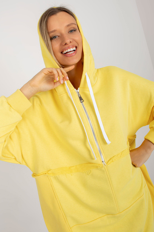 Dzeltens garš oversize džemperis ar...