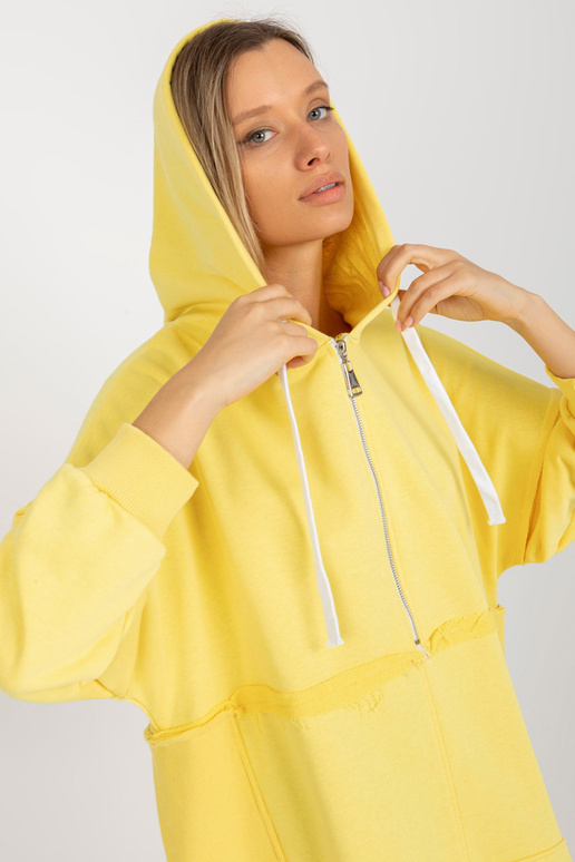 Dzeltens garš oversize džemperis ar...